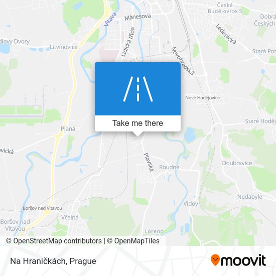 Na Hraničkách map