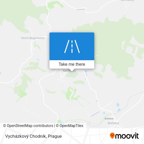 Vycházkový Chodník map