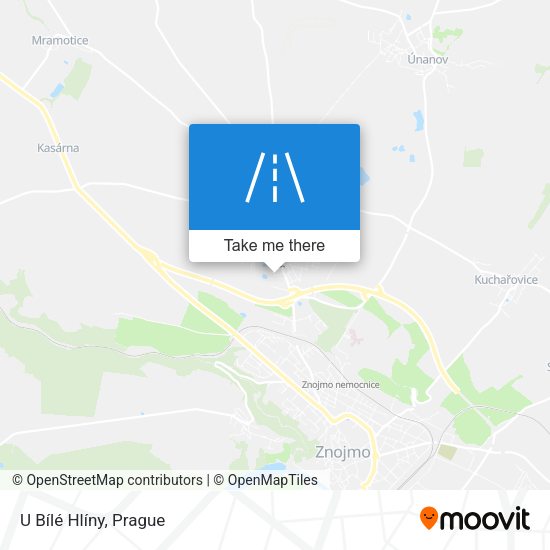 U Bílé Hlíny map