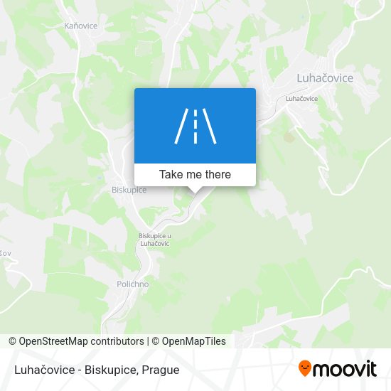 Luhačovice - Biskupice map