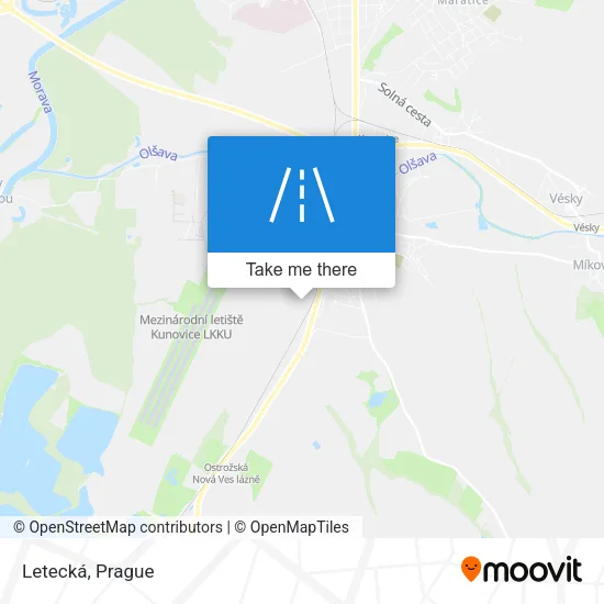 Карта Letecká
