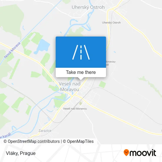 Карта Vláky