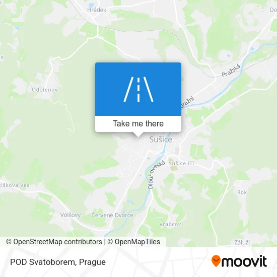 Карта POD Svatoborem