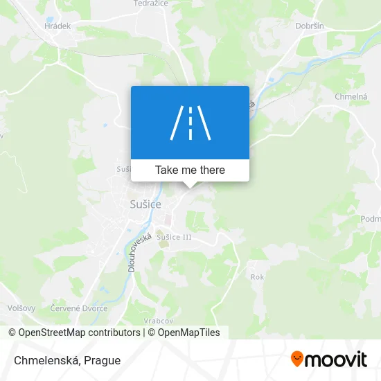 Карта Chmelenská