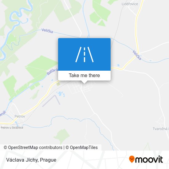 Václava Jíchy map
