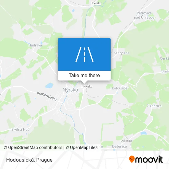 Карта Hodousická
