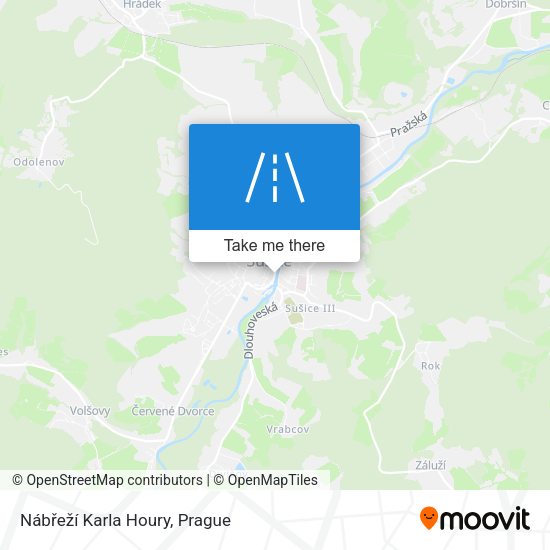 Nábřeží Karla Houry map