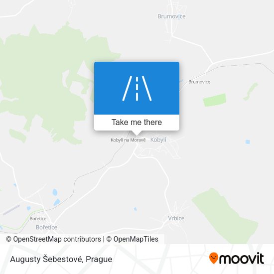 Augusty Šebestové map