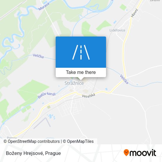 Boženy Hrejsové map