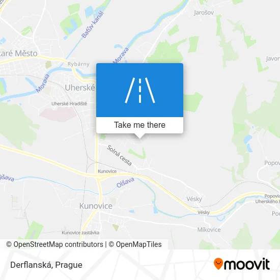 Карта Derflanská