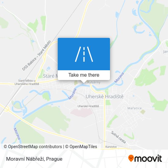 Moravní Nábřeží map