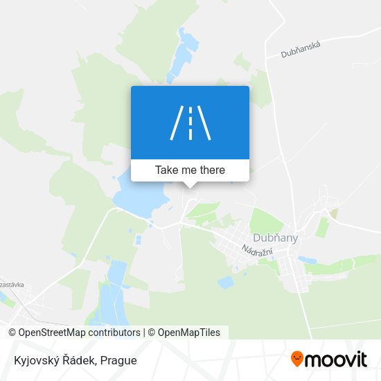 Kyjovský Řádek map