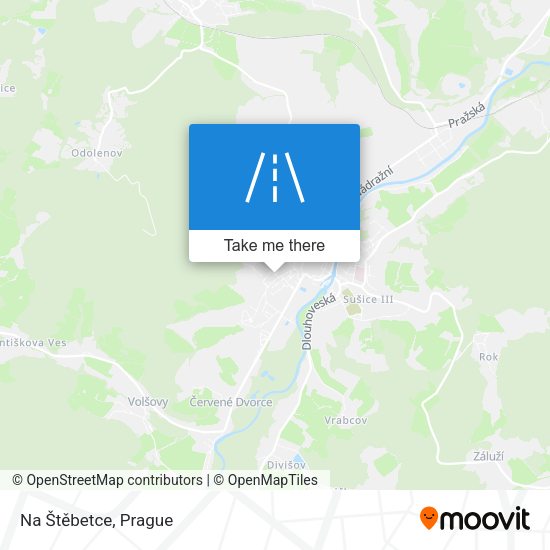 Na Štěbetce map