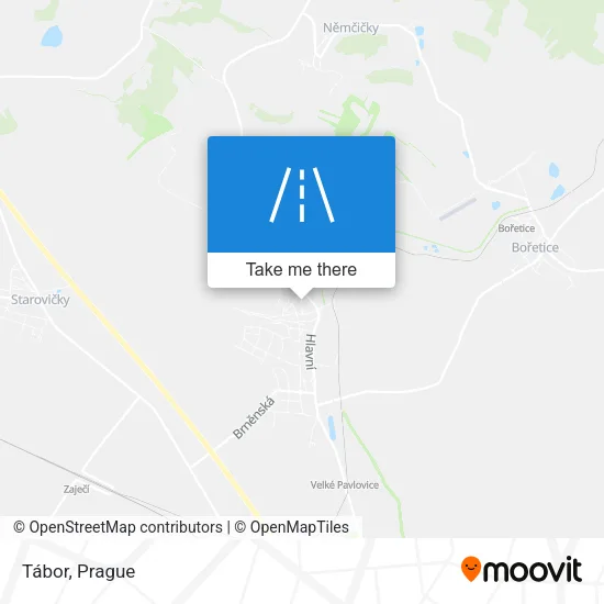 Карта Tábor
