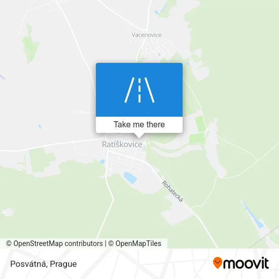 Карта Posvátná