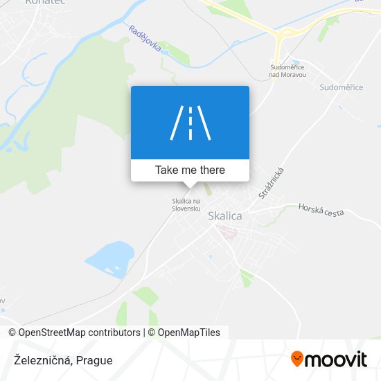 Železničná map