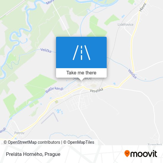 Preláta Horného map
