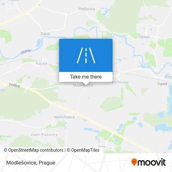 Карта Modlešovice