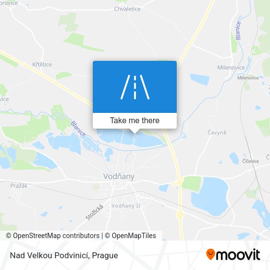 Nad Velkou Podvinicí map
