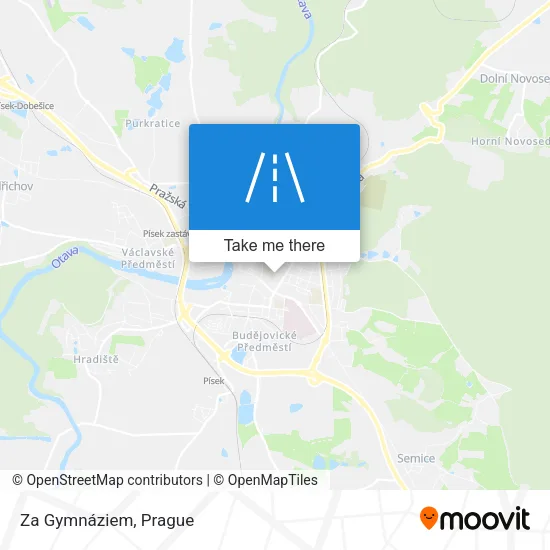 Карта Za Gymnáziem