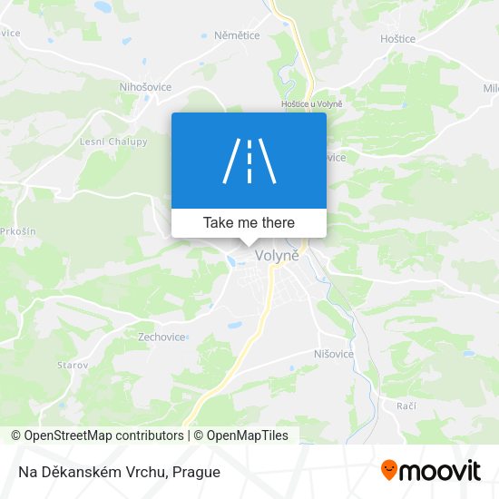 Na Děkanském Vrchu map