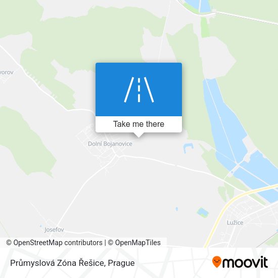 Průmyslová Zóna Řešice map