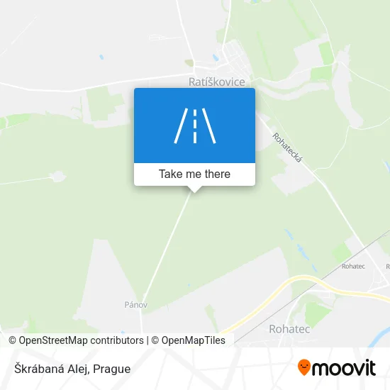 Карта Škrábaná Alej