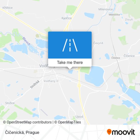 Číčenická map