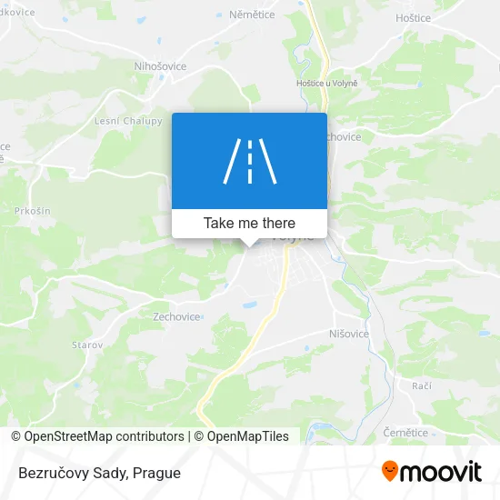 Карта Bezručovy Sady