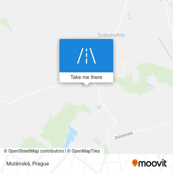 Карта Mutěnská