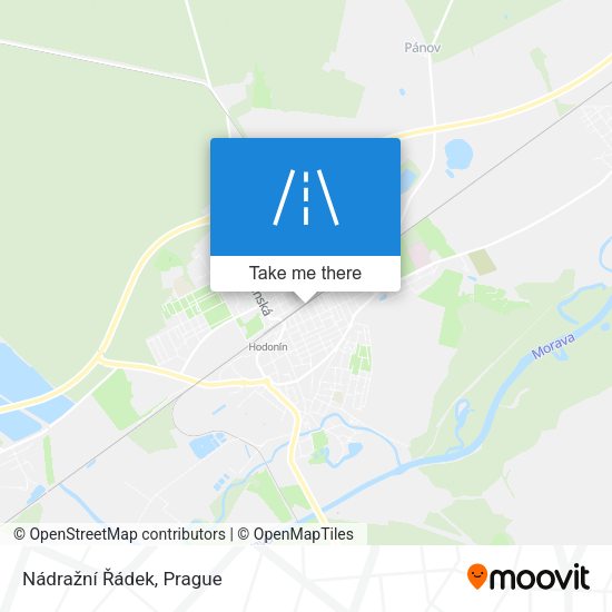 Nádražní Řádek map