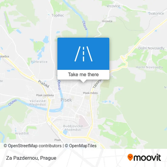 Карта Za Pazdernou