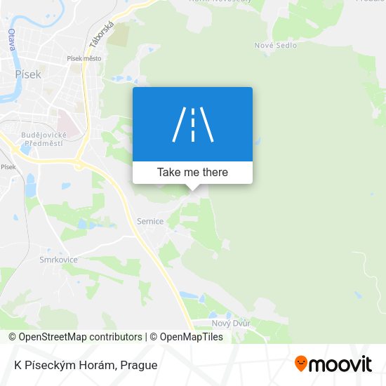K Píseckým Horám map