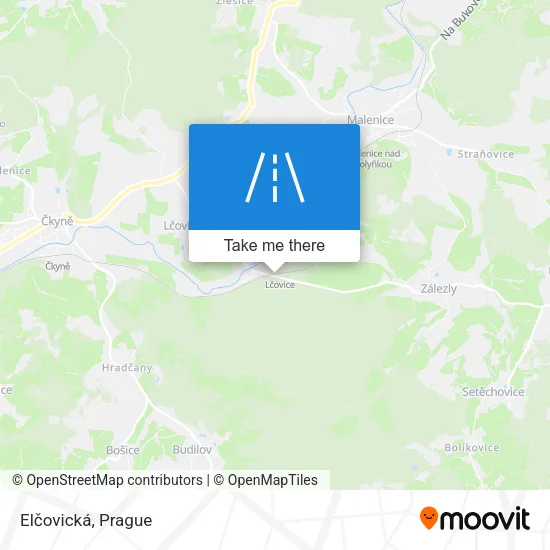 Карта Elčovická
