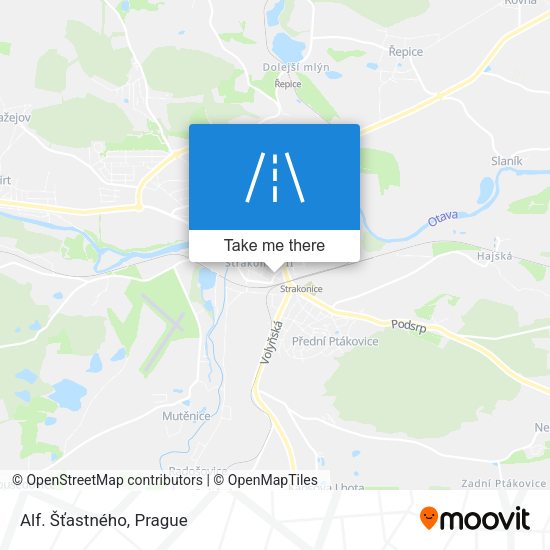 Alf. Šťastného map