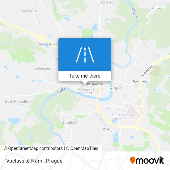 Václavské Nám. map