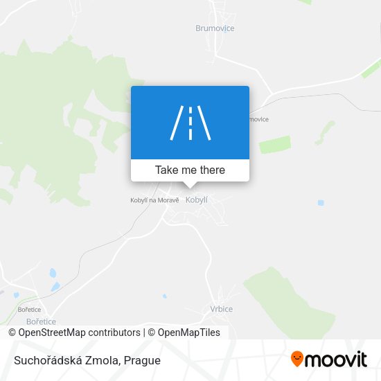 Suchořádská Zmola map