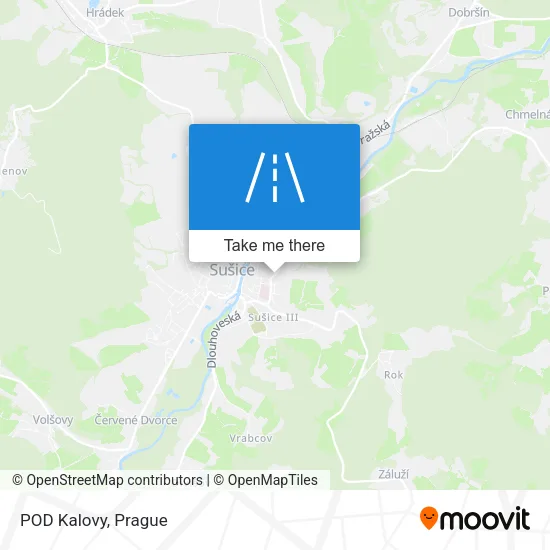Карта POD Kalovy