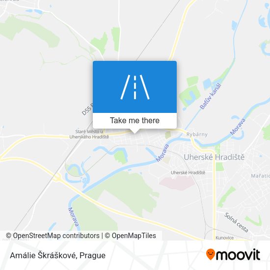 Amálie Škráškové map