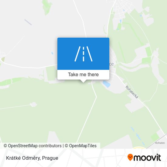 Krátké Odměry map
