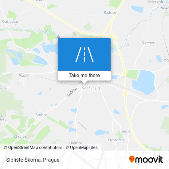 Sídliště Škorna map