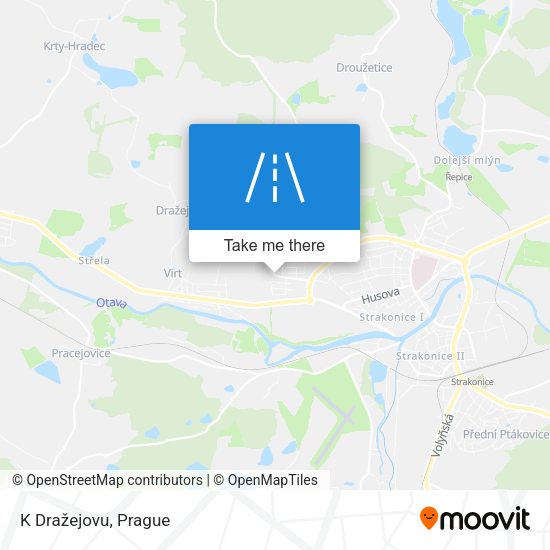 K Dražejovu map