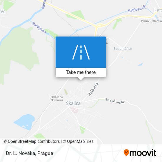 Dr. Ľ. Nováka map