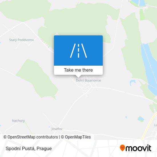 Spodní Pustá map
