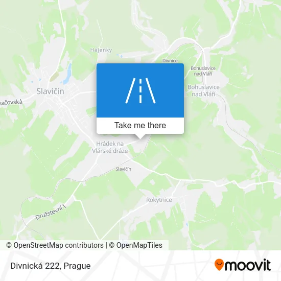 Карта Divnická 222