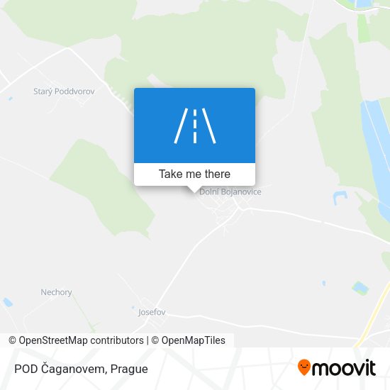 POD Čaganovem map