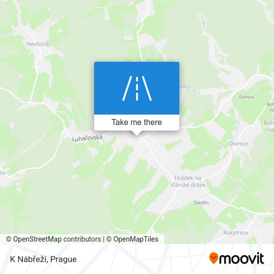 K Nábřeží map