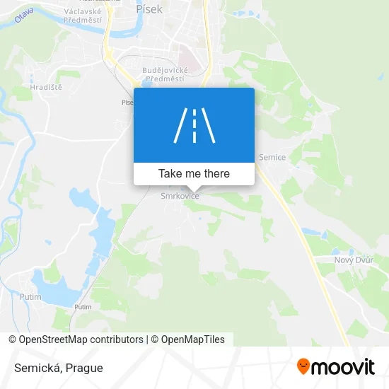 Карта Semická