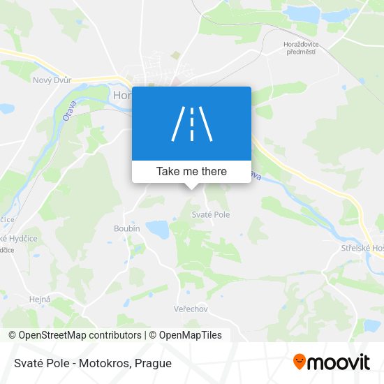 Svaté Pole - Motokros map