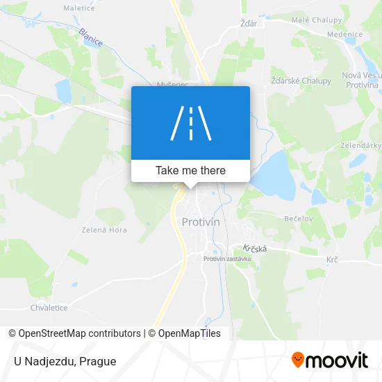 Карта U Nadjezdu